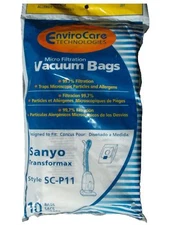 Generic Fits For Sanyo SC-P11 Fits For EnviroCare Vacuum Bags 10/Pack