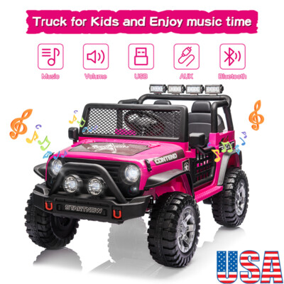 12V Electric C Battery Kids Ride On Car Toy Jeep Seater w