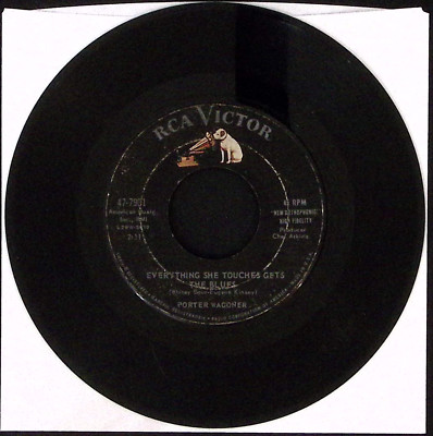 PORTER WAGONER EVERYTHING SHE TOUCHES GETS THE BLUES/SUGAR FOOT VINYL  LP 47-129