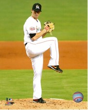 Wade Leblanc Florida Marlins Action 8x10 Photo - MLB Licensed