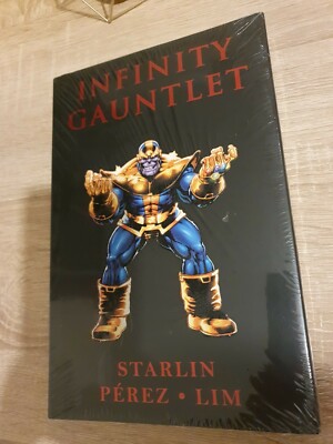 Infinity Gauntlet by Jim Starlin (Hardback) unwrapped.