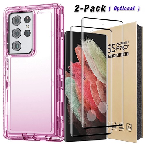 For Samsung Galaxy S21/S21+/S21 Ultra Case Clear Phone Cover / Screen Protector - Picture 25 of 36