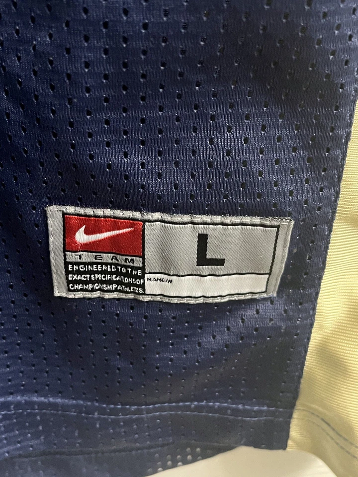 耐克 Team Marshall Faulk #28 圣路易斯公羊队 NFL 球衣 青少年 大号 耐克 NFL 蓝色 — 第 3/4 张图片