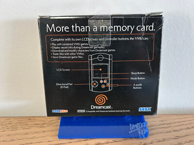 VMU / VMS Visual Memory Unit carte mémoire Dreamcast - Us Neuf bleu