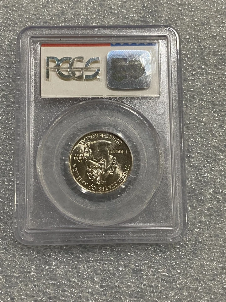 2001 P Rhode Island State Quarter PCGS MS65 ~~ RARE PCGS COLLECTORS CLUB  ~~ - Image 2 of 2