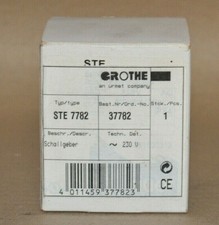 Grothe STE 7782 Schallgeber Schwarz 230V 37782 Neu OVP