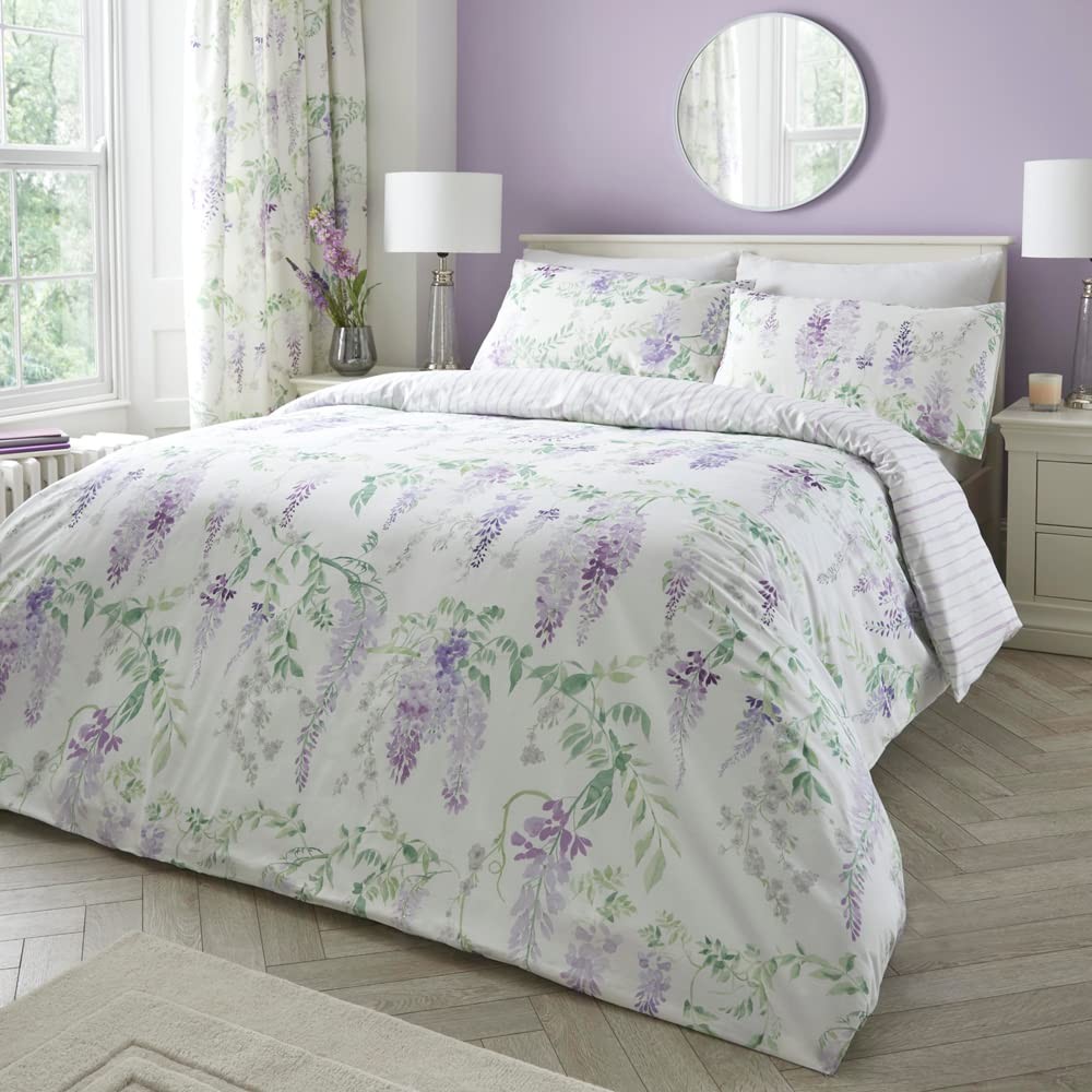 Dreams & Drapes Floral Duvet Cover Set with Pillowcases - Image 2