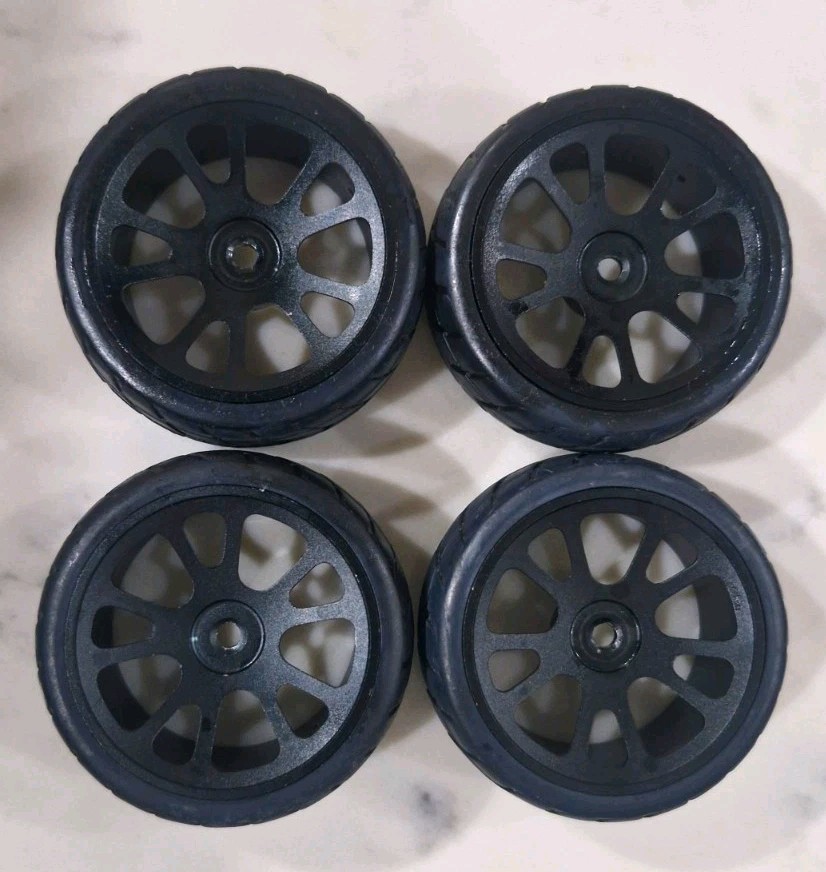 RC Wheels & Tyres Black Rims 1:10 Universal Cars (Metal) | eBay UK
