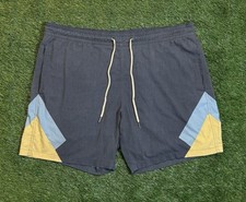 Fair Harbor Shorts Mens XL Gray Swim Trunks Beach Lined Pocket Casual Adult