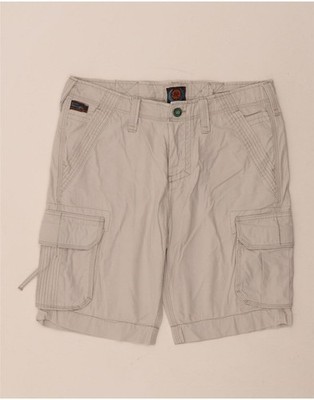 PIAZZA ITALIA Mens Cargo Shorts IT 48 Medium W34  Grey Cotton DP13