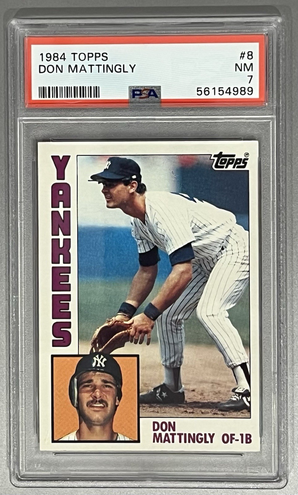 1984 Topps - Don Mattingly #8 (RC) PSA 7