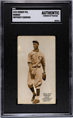 1919 ZEE-NUT DANIEL MURRAY G ZEENUT SET BREAK SGC A BASEBALL SACRAMENTO SENATORS