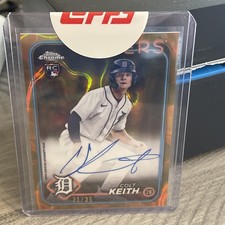 2024 TOPPS CHROME UPDATE COLT KEITH ORANGE LAVA LAMP AUTO 31/35. SEALED