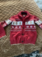 Gymboree  Gingerbread Shaw Collar Cardigan, Size 12