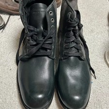 Andrew Mark Black Leather Lace-up Boots for Men