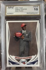 2004 Topps Emeka Okafor #222 Charlotte Bobcats Rookie Mint 10 Basketball Card. rookie card picture