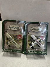 Lot Of 2 Remington 1930’s Biplanes Metal Diecast 