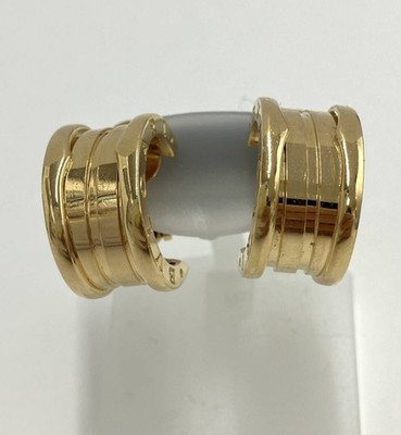 Bvlgari Bulgari B zero1 18k Yellow Gold Clip On Hoop Earrings 14.9g