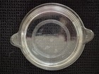 Vintage Phoenix 6" Ribbed Glass Casserole Dish w/Lid in Metal Server England — photo 8