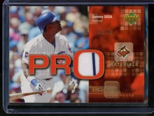 2005 Upper Deck Pros & Prospects Sammy Sosa Pro Material Gold /50 #PM-SS