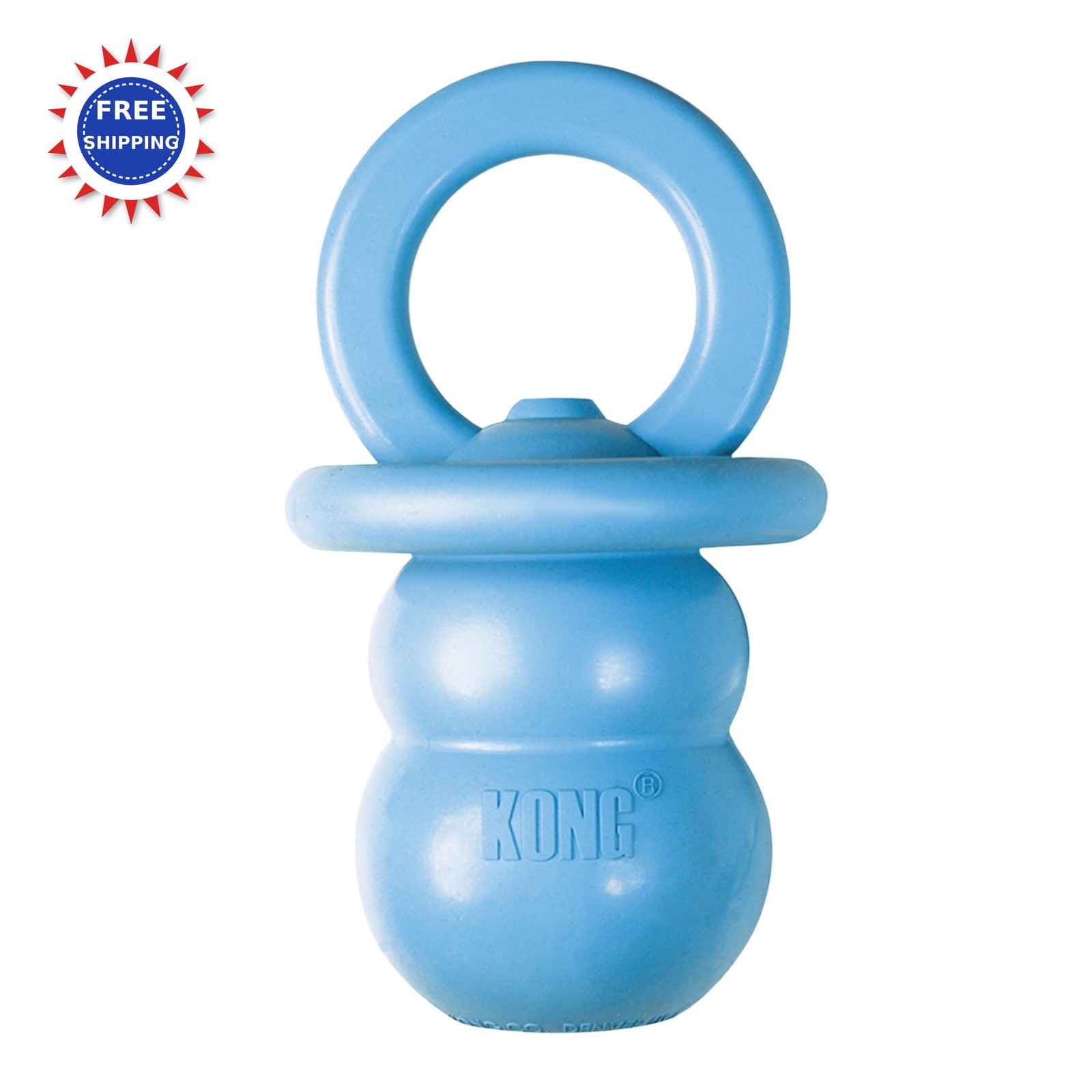 Puppy Binkie Pacifier Dog Toy Stuffable Treat Chew Durable Natural Rubber KONG