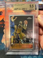 1996 Topps Chrome Kobe Bryant BGS 9.5 Quad+ Rookie Card. rookie card picture