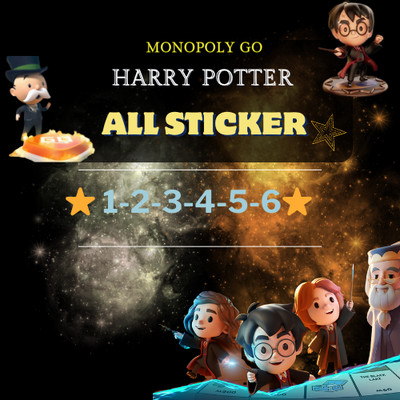 Monopoly Go Stickers 1 - 6  (ALL STICKERS AVAILABLE) CHEAPST SUPER FAST 24/7