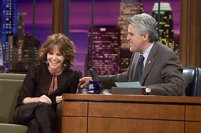 Sally Field Tonight Show with Jay Leno NBC Studios In Burbank Ca T- Old Photo 1
