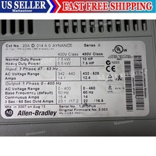 Allen-Bradley PowerFlex 70 10 HP 20AD014A0AYNANC0 FOR REPAIR US Free Tax