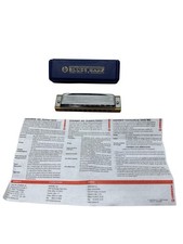 HOHNER Blues Harp 532/20 MS Key of A Harmonica M533106 Germany w/Case  Instr