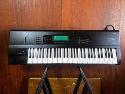 Korg 01/W FD 61key Music Workstation SMF New battery & LCD Backlight w/ case