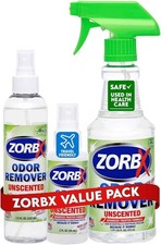 ZORBX Unscented Odor Eliminator for Strong 16 Oz  3 Piece Assortment