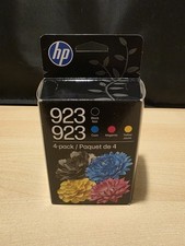 2027 HP 923 Black Cyan Magenta Yellow Ink Set 6C3Y6LN Factory Sealed New