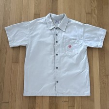 Vintage 90s Haz-Mat Brand Shirt Mens L Single Stitch Button Up Made In USA RARE