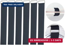 6Pcs 18" x 2" Nylon Heavy Duty Reusable Hook and Loop Cinch Straps, Adjustable F