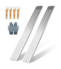 Heavy Duty 1500LBS Loading Ramp 2-Pack, 71" Long 8.66" Wide Steel Ramp for Ha...