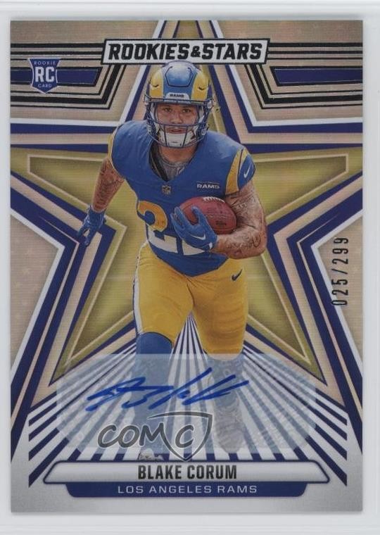 2024 Panini Rookies & Stars Longevity Signatures 25/349 Blake Corum Auto RC 0hr