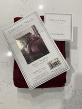 Empire Silk by Peri Homeworks Queen Bed Skirt Silk Blend 60x80x15 Crimson