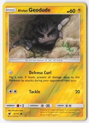 Alolan Geodude 32/111 Crimson Invasion Reverse Holo Common