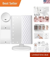 Makeup Mirror Vanity Mirror with Lights 2X 3X 10X Magnification Touch Control