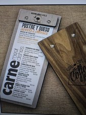 Wood Menu Boards, 6 boards in each pack