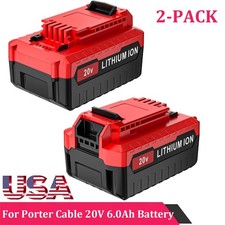2Pack 20 Volt 8.0Ah 20V MAX Lithium-ion Batte...