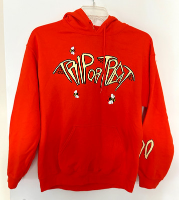 Trippie Redd ''1400'' Orange ''Trip or Treat'' Hoodie Size XL