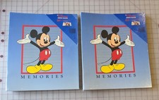 Lot Of 2 Disney Mickey Mouse 12x14 Scrapbook Memory Photo Album New Sealed