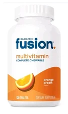 Bariatric FUSION Multivitamin Chewable 120 Tablets Orange Cream Flavor 01/2026
