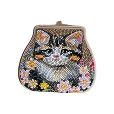 1 Folienkarte Portemonaise Katze