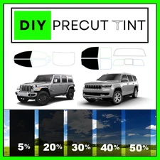 DIY Precut Premium Ceramic Window Tint Fits ANY Jeep 2000-2026 FRONT TWO Doors