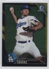 2016 Bowman Chrome Prospects Black & Gold Refractor Josh Sborz #BCP209 1b8