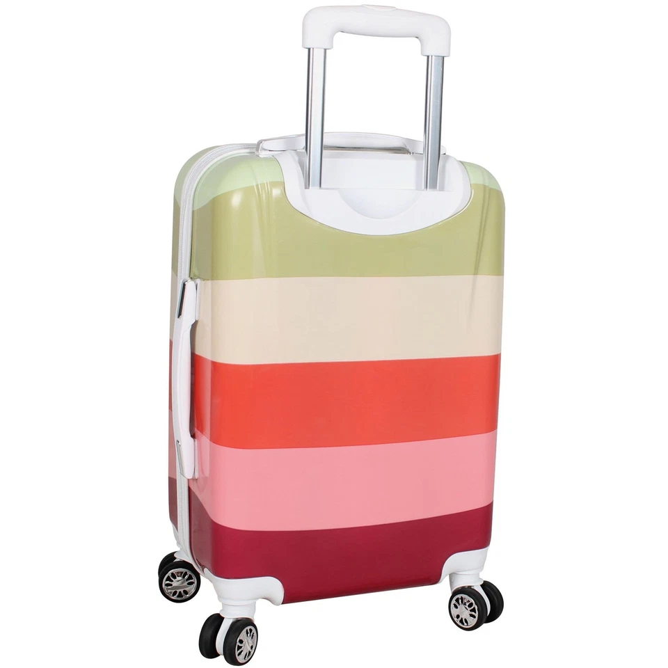 Coleção de Bagagem Arco-íris - 24 Polegadas (ABS+PC) Hardside Tamanho Médio Checked Suitc... - Imagem 4 de 4
