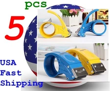 5 pcs Portable Tape Dispenser Packing Packaging Cutter Heavy Duty 3 Inch